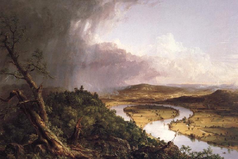 Thomas Cole View from Mount Holyoke,Northampton,MA.after a Thunderstorm Norge oil painting art